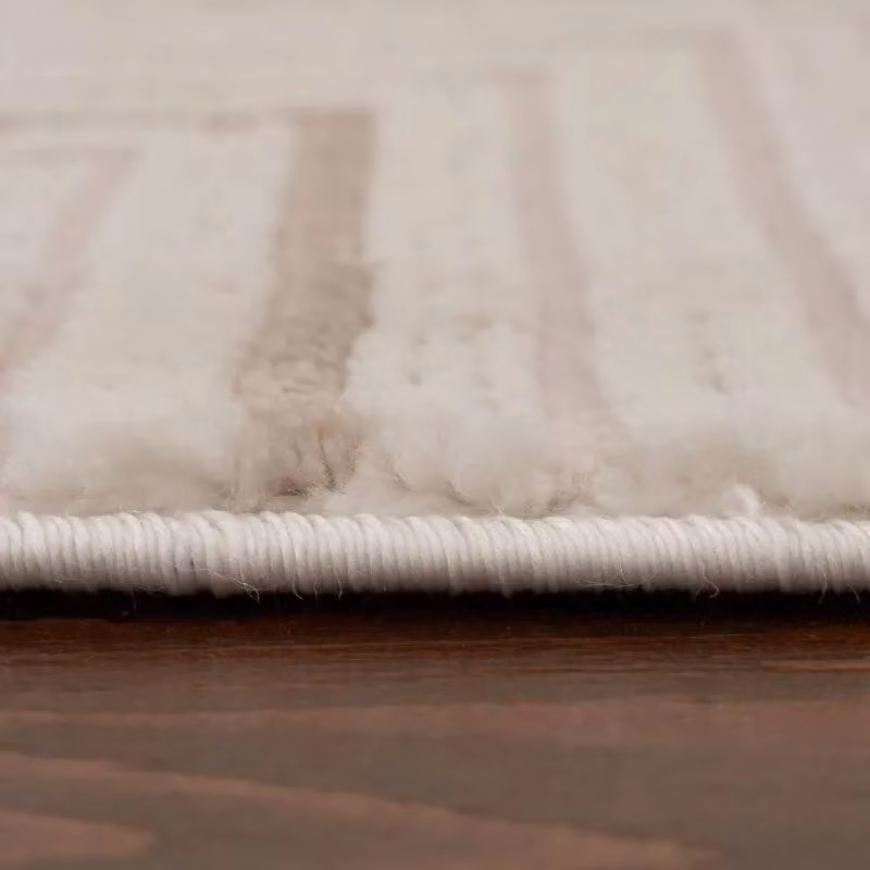 THE RUGS Carmel Modern Geometric Stain Resistant Area Rug, Beige, W: 160 cm, L: 230 cm – 3