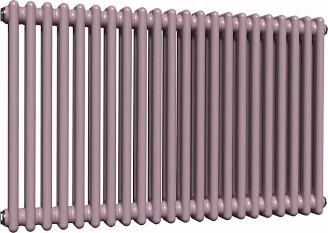 Lux Heat Horizontal Column Radiator in Lavender Mist, 2 Column, W: 101.0 cm, H: 60.0 cm