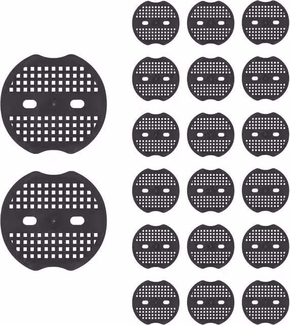 Harbour Housewares Black Plastic Weed Membrane Peg Plates, Pack of 20, 7 cm