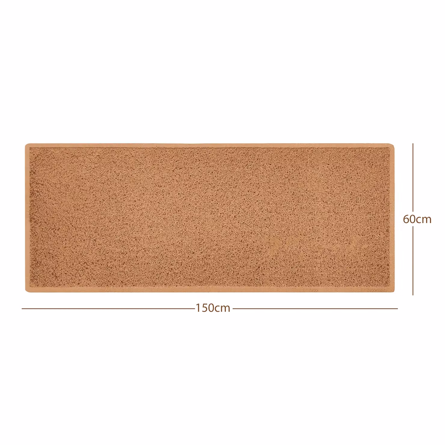 Nicoman Non-Slip PVC Spaghetti Coil Runner Rug in Beige, W/D/H: 60 x 150 x 1.2 cm – 5