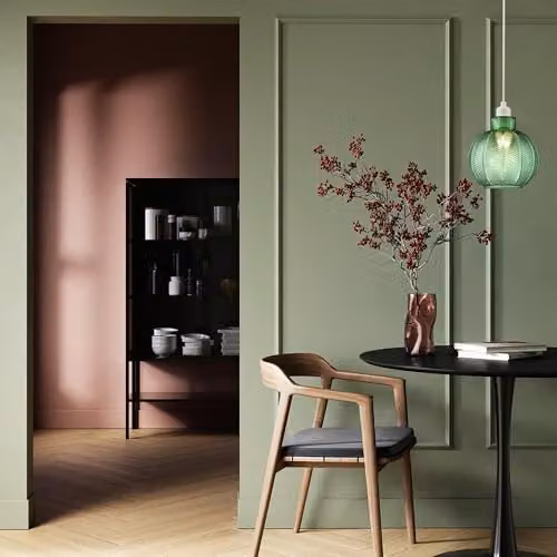 Happy Homewares Modern Round Ribbed Glass Pendant Lighting Shade in Green, W/D/H: 21 x 20 x 20 cm – 3