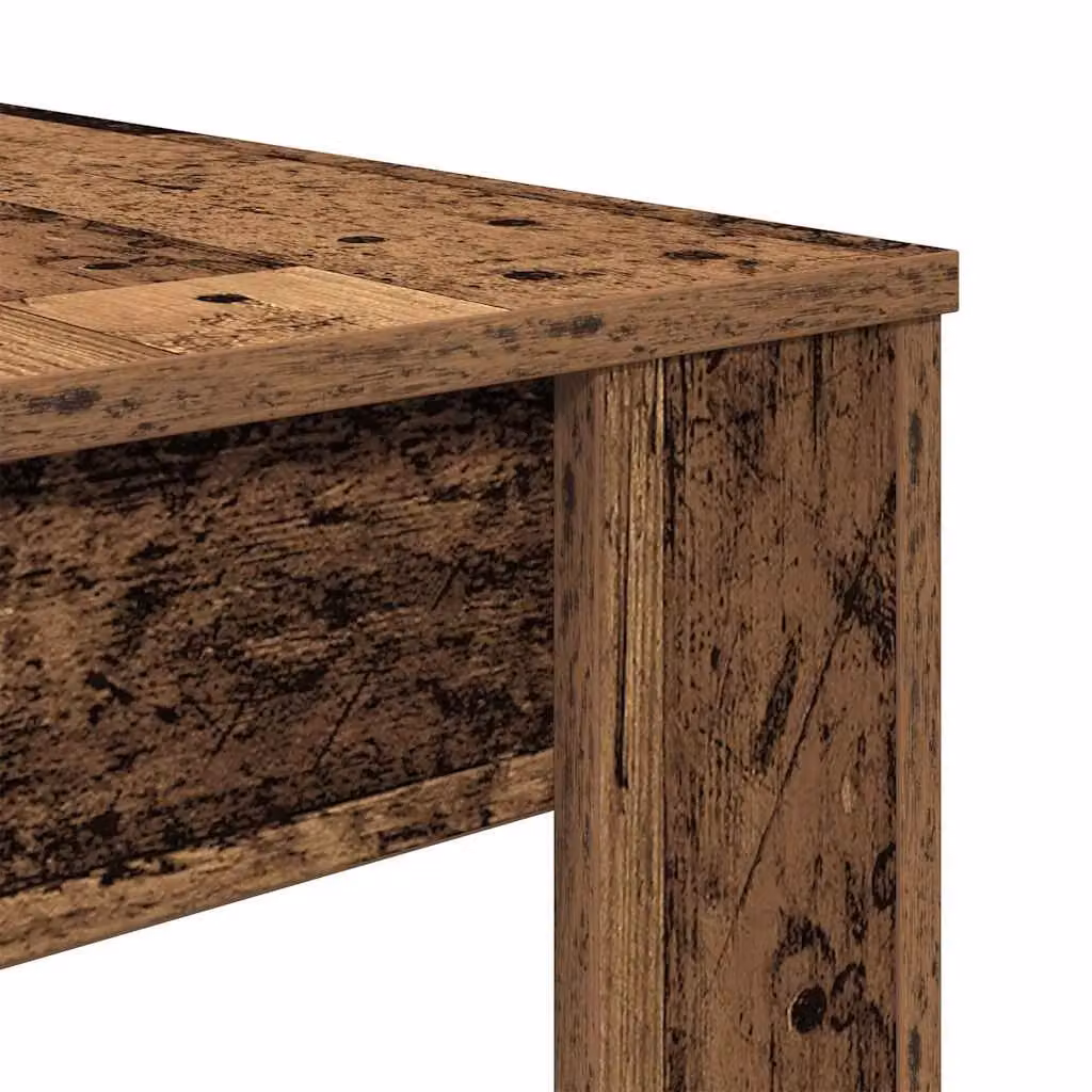 Berkfield Home Rustic Brown Rectangular Dining Table in Engineered Wood W/D/H: 120 x 60 x 76 cm – 5