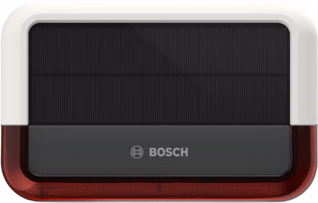 Bosch Smart Home Outdoor Siren in White and Red