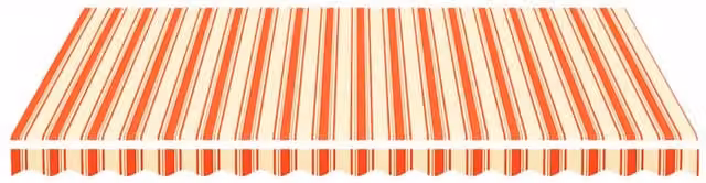 Berkfield Home Replacement Polyester Awning Fabric in Yellow and Orange, 4 x 3 m – 1