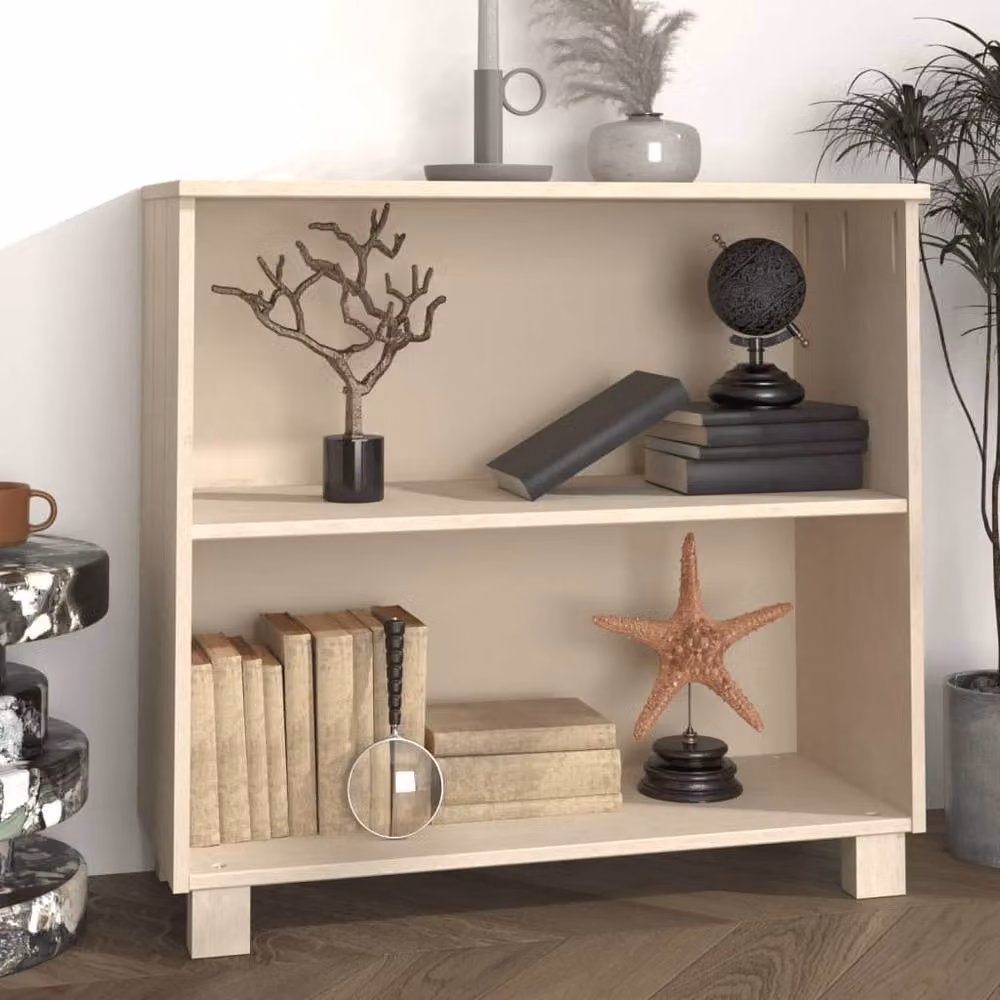 Berkfield Home HAMAR Rustic Solid Wood Pine Sideboard in Honey Brown, W/D/H: 85 x 35 x 80 cm – 2