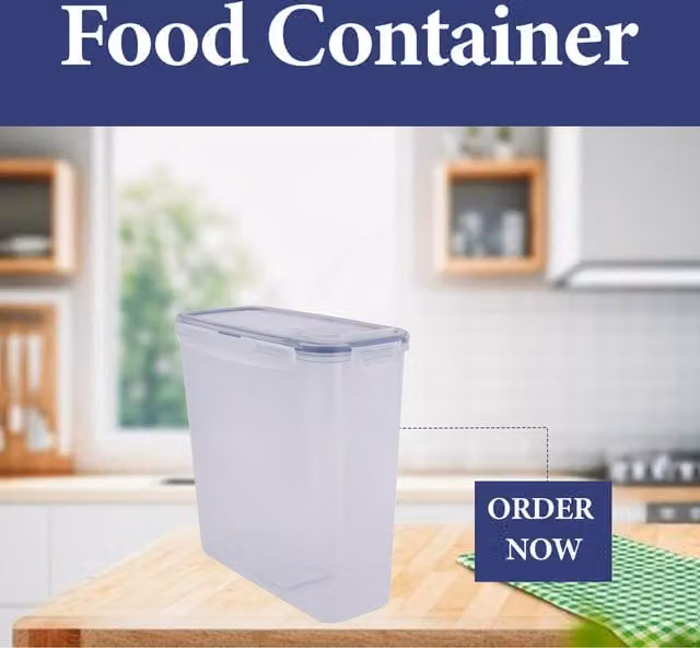 LocknLock Airtight and Leakproof Cereal Storage Container, 3.4 l, Transparent Plastic, BPA Free