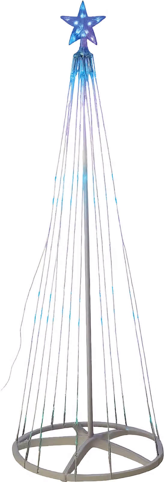 Xmas Haus 1.2m White RGB LED Christmas Tree with 118 Lights and Remote and App Control – 2