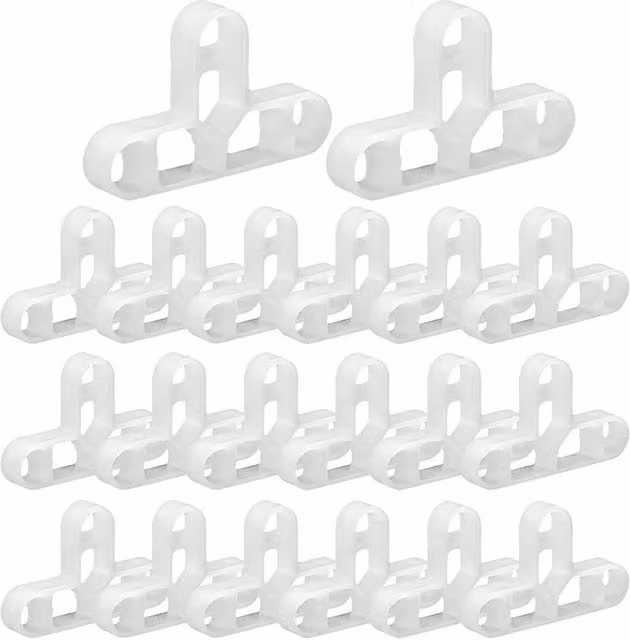 SPETLEK 10mm T-Shaped Brick Tile Spacers for Brick Slips, White, 100 Pieces