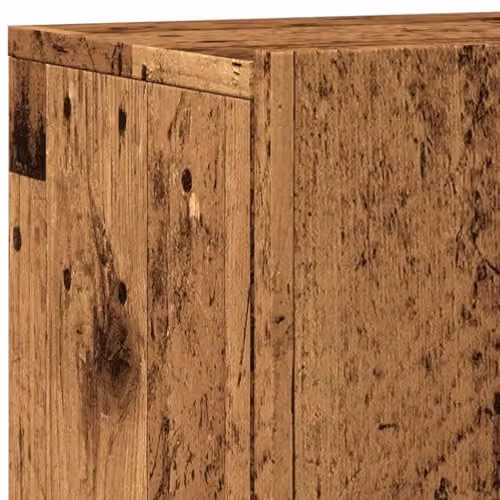 vidaXL Set of 2 Wall-mounted TV Cabinets in Rustic Old Wood Brown, W/D/H: 80 x 30 x 41 cm – 3