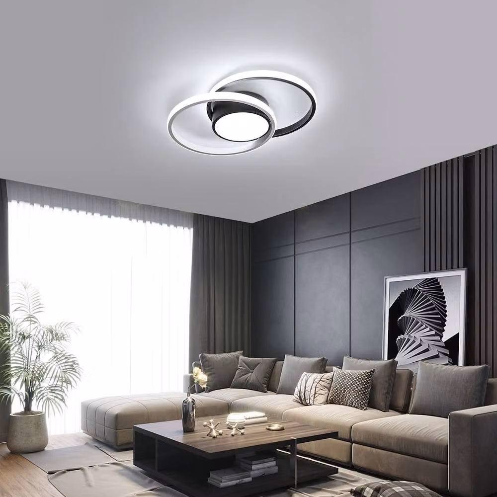 COMELY Modern Round LED Ceiling Light, 42W, 6500K Cool White, White/Multicolour – 2