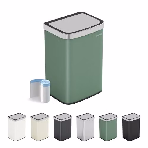 MCC Direct Smart Sensor Motion Activated Kitchen Waste Bin, Green, 16L
