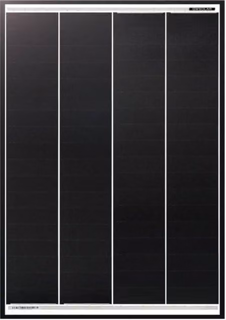 GWSOLAR 30W Monocrystalline PERC Efficient Solar Panel for 12V Battery, Black – 1