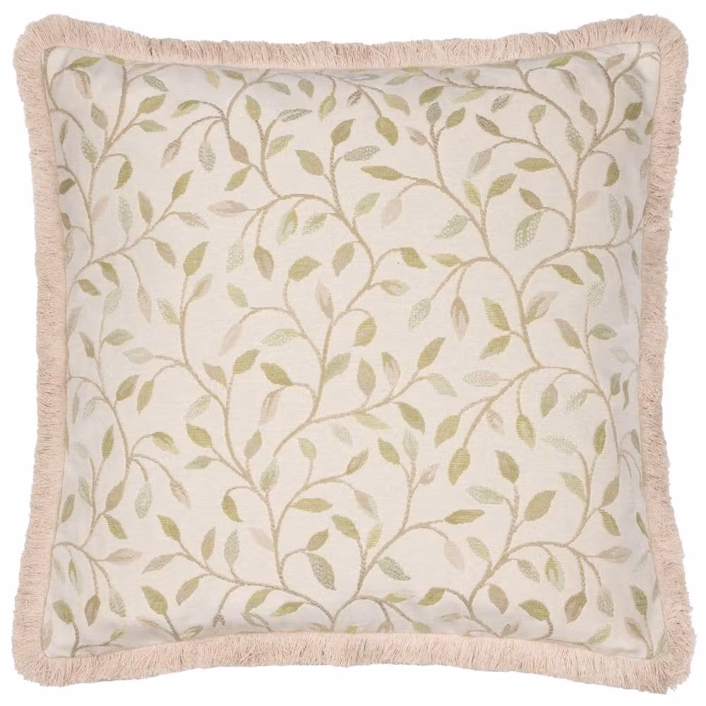Voyage Maison Cervino Floral Woven Jacquard Feather Filled Cushion in Green, W/D/H: 50 x 50 x 50 cm – 2
