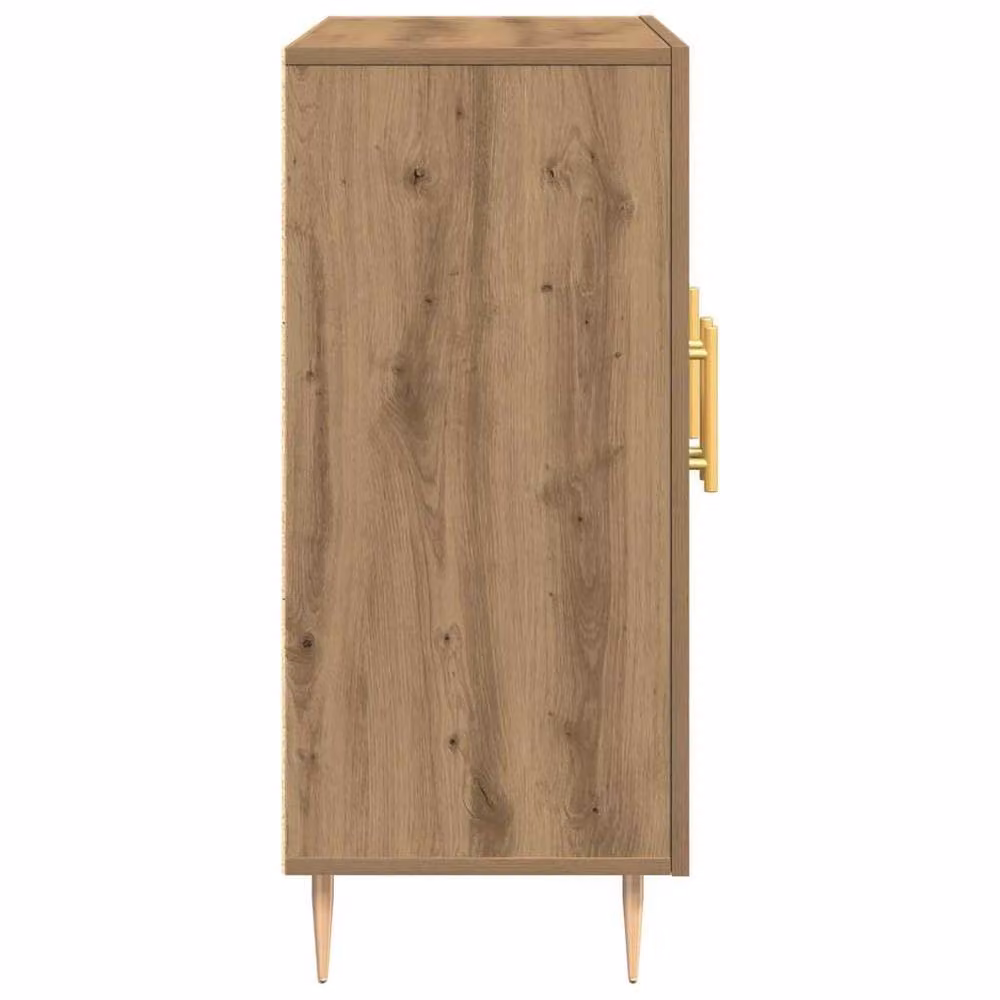 Berkfield Home Artisan Oak Sideboard in Brown, W/D/H: 90 x 34 x 80 cm – 3