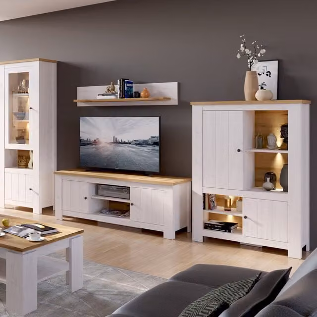 Furniture To Go Celesto 2-Door TV Unit in White