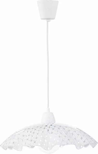 Netlighting CASHMERE White Wire Frame Pendant Ceiling Light, W: 42 cm, D: 30 cm