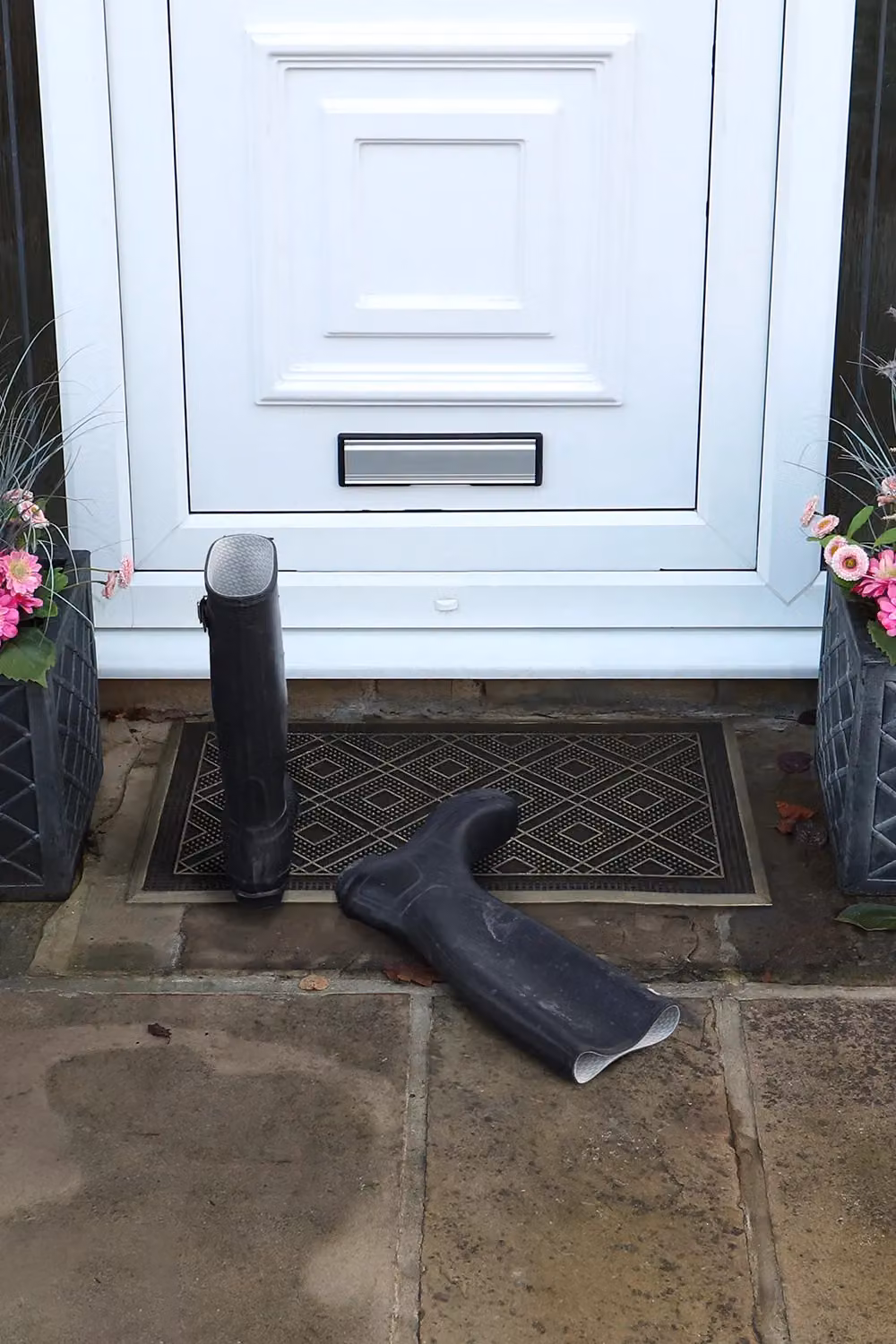 JVL Havana Black Rubber Pin Doormat, W: 45 cm, L: 75 cm – 2