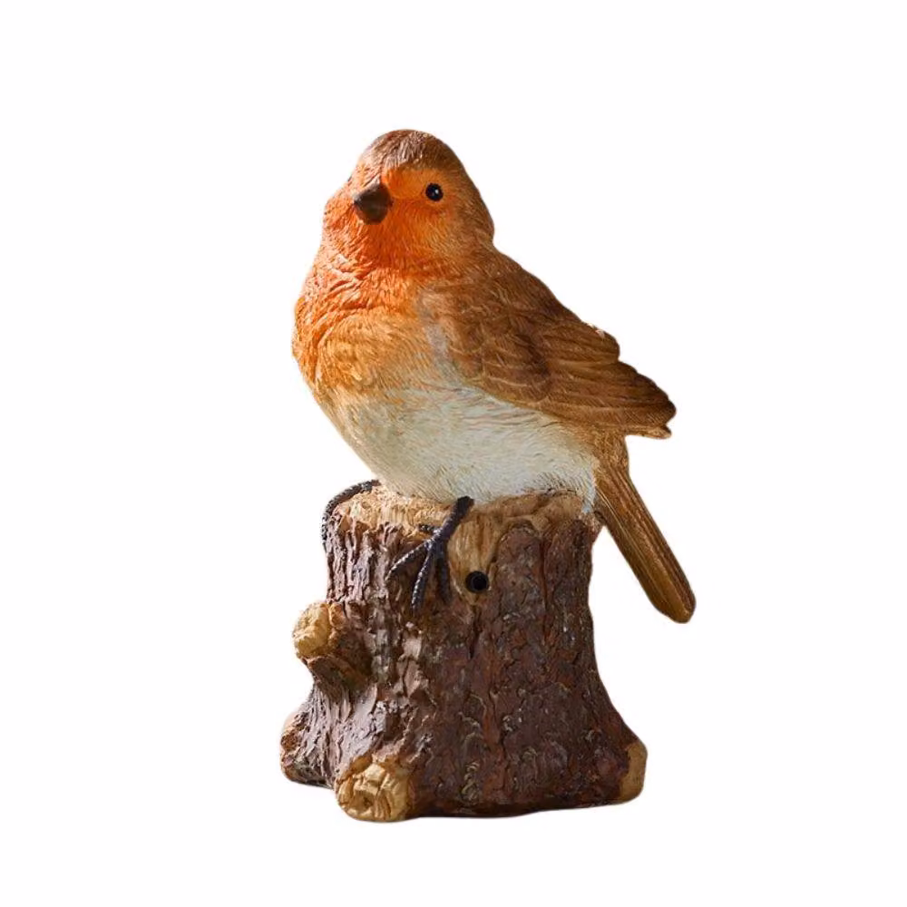 Marco Paul Solar Singing Robin Multicolour Garden Ornament – 2