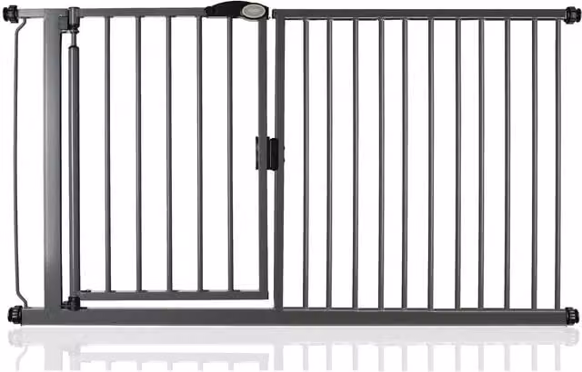 Bettacare Auto Close Extendable Stair Gate in Slate Grey, Height: 75.5 cm, Width: 154.5 cm to 161.2 cm