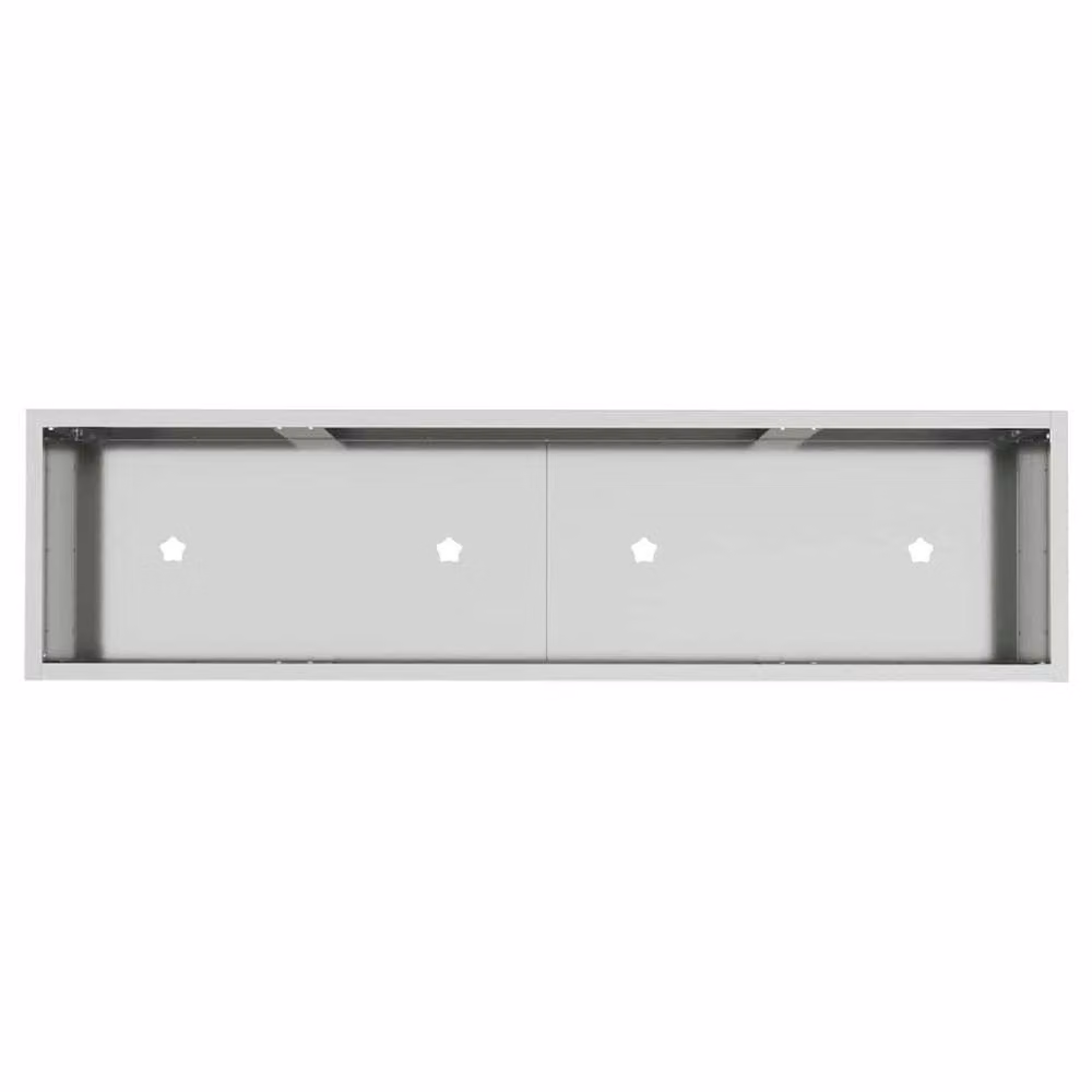 Berkfield Home Raised Garden Planter in Silver Galvanised Steel, W: 100 cm, D: 26 cm, H: 82 cm – 4