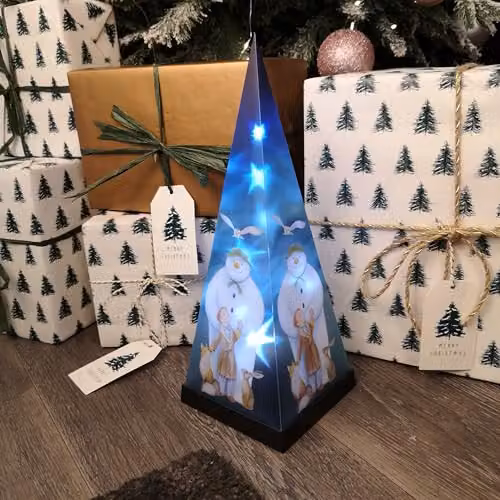 Samuel Alexander Battery Operated Laser Pyramid Christmas Decoration, Multicolour, Height: 35 cm – 2