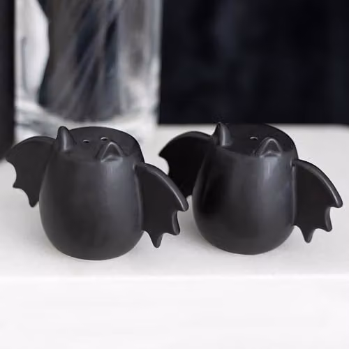 Something Different Wholesale Bat Wing Salt and Pepper Shakers in Black – 2