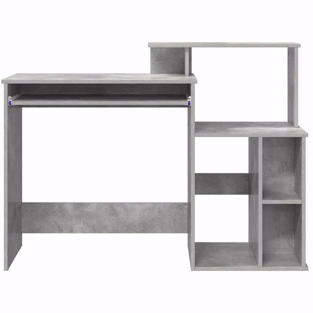 Berkfield Home Modern Writing Desk in Grey, W/D/H: 120.5 x 44 x 88.5 cm – 4