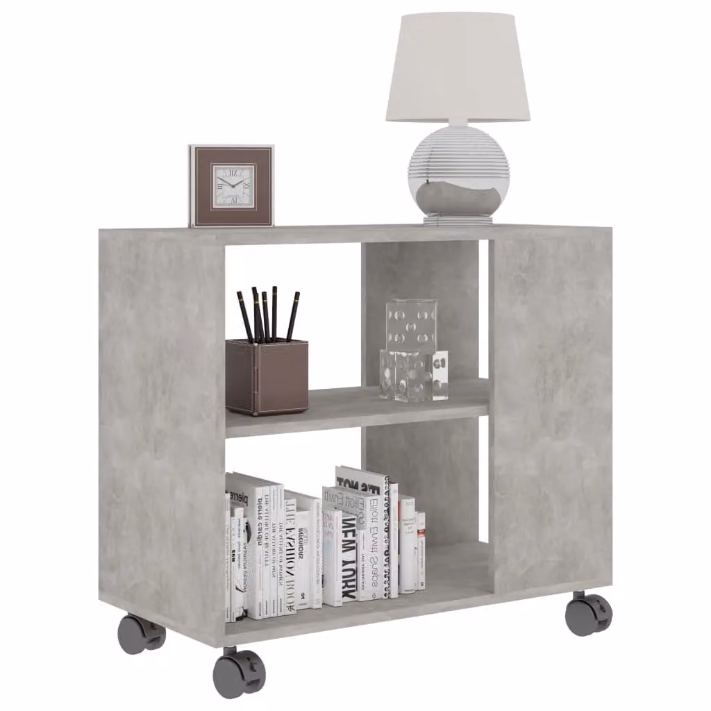 Berkfield Home Industrial Grey Side Table, W/D/H: 70 x 35 x 55 cm – 3