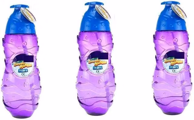 UMKYTOYS Multicolour Bubble Refill Pack of 3 Bottles, 3.75 Litre