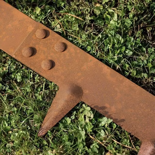 Primrose 5m Corten Steel Modular Garden Edging Pieces in Orange