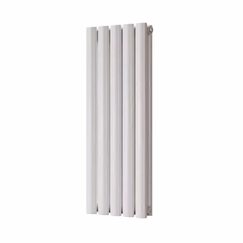 UK Radiators Omeara White Elliptical Tube Horizontal Designer Radiator, H: 80 cm, W: 29 cm – 2
