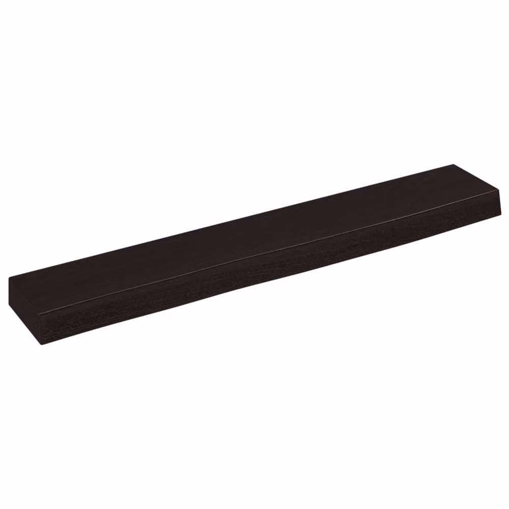 Berkfield Home Wall Mounted Rustic Oak Shelf in Dark Grey, W: 60 cm, D: 10 cm, H: 4 cm – 2