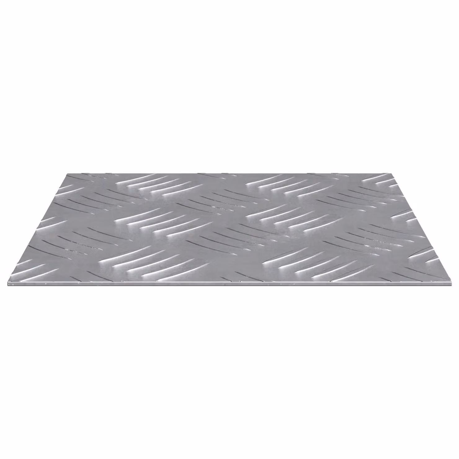 Berkfield Home Grey Aluminium Anti-Slip Checker Plates, 2 Pack, W/D/H: 20 x 20 x 0 cm – 2