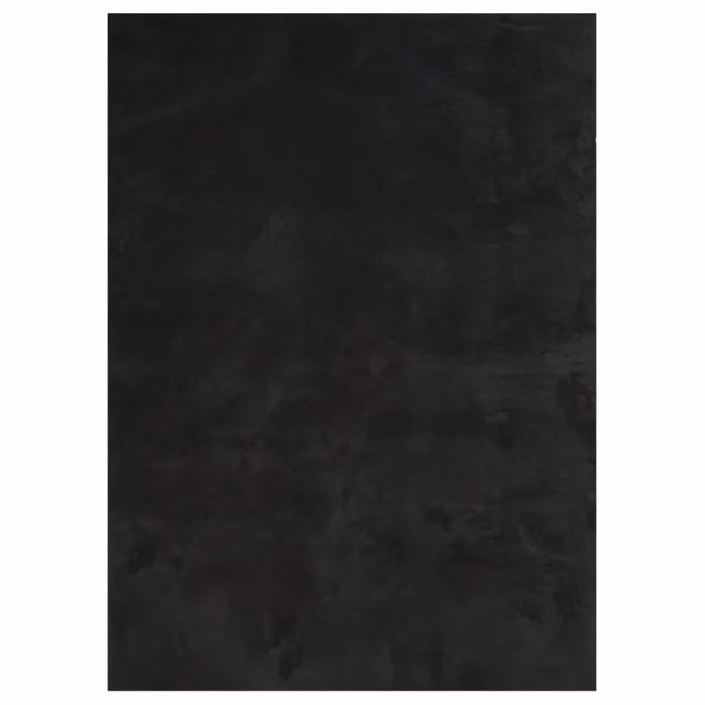 Berkfield Home HUARTE Short Pile Washable Black Rug, W/D/H: 140 x 200 cm – 2
