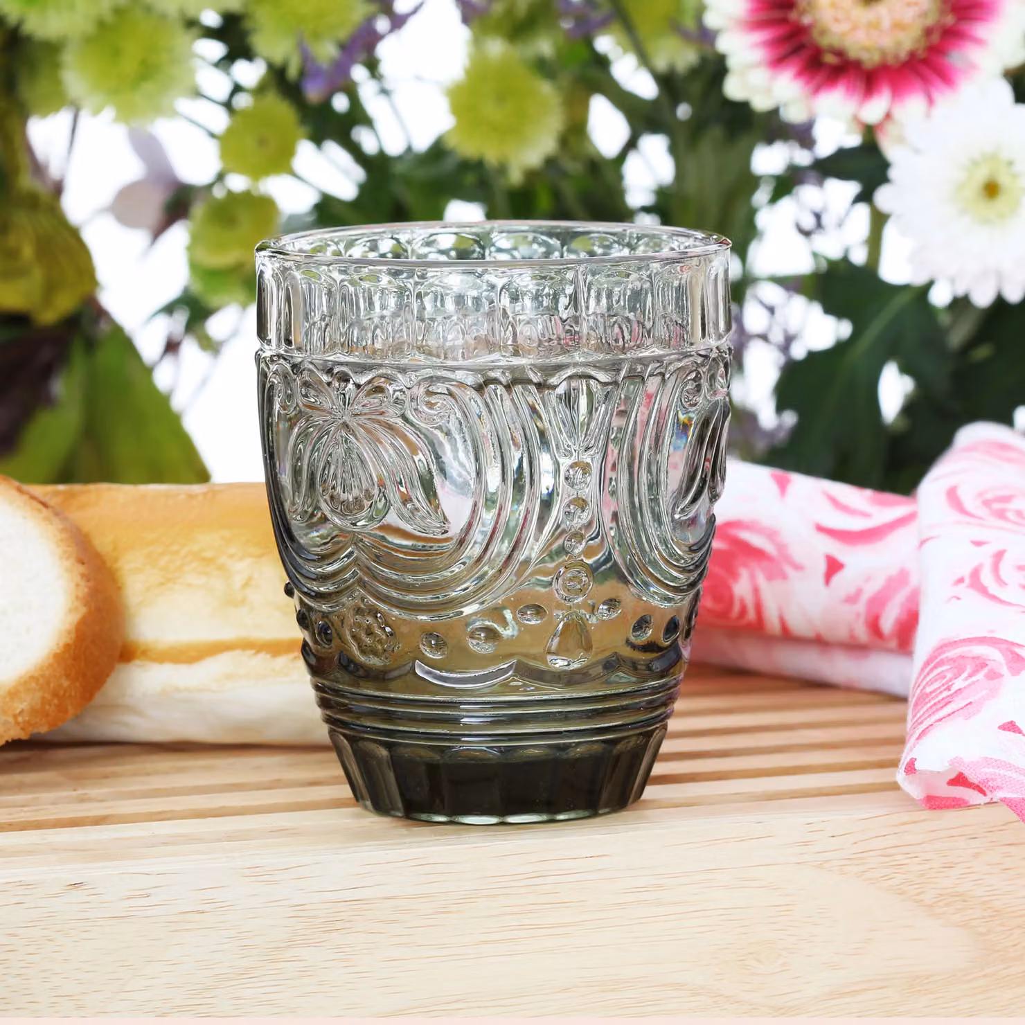 Orsina Imperial Smoked Glass Tumbler in Transparent – 2
