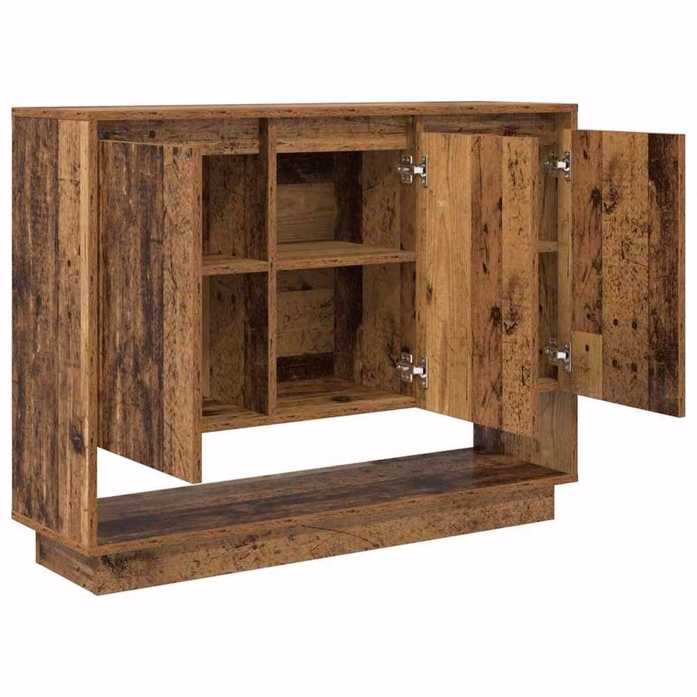 Berkfield Home Rustic Sideboard with Shelf and Door in Brown, W/D/H: 97 x 29 x 75 cm – 4