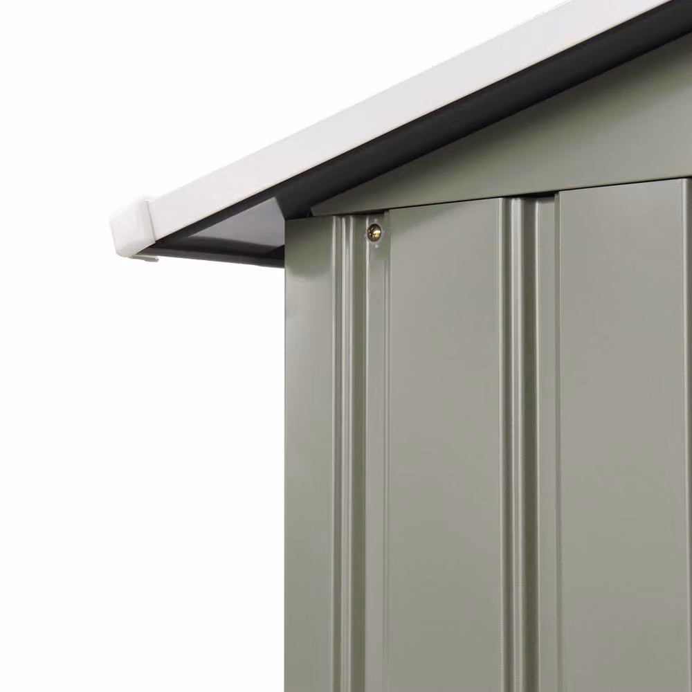 sweeek Metal Garden Shed in Green with 5.29m2 Floor Area and Anchoring Kit – 4