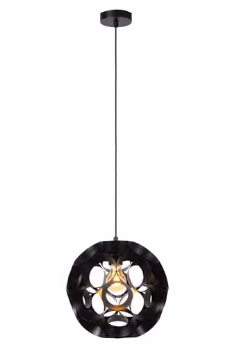 Lucide Hannelore Pendant Light, Black, Diameter: 30 cm – 1