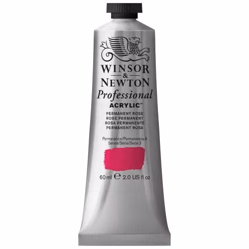 Winsor & Newton Professional Acrylic Colour Permanent Rose Quin, 60 ml