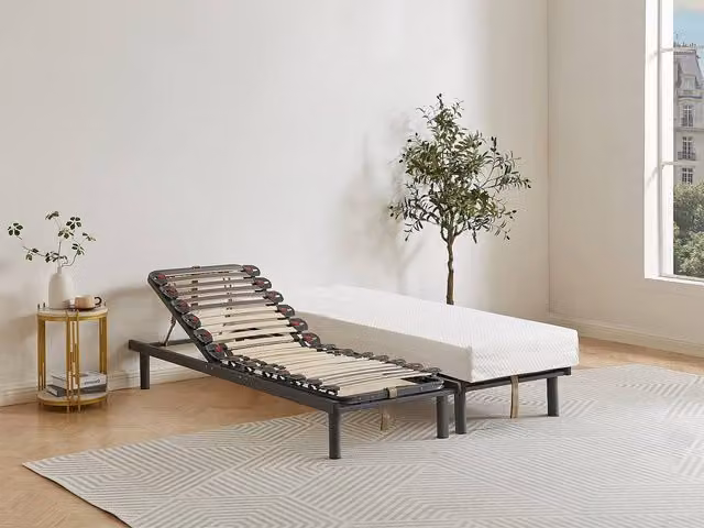 Vente-unique Manual Relaxation Recliner Base in Grey, Single Size – 1