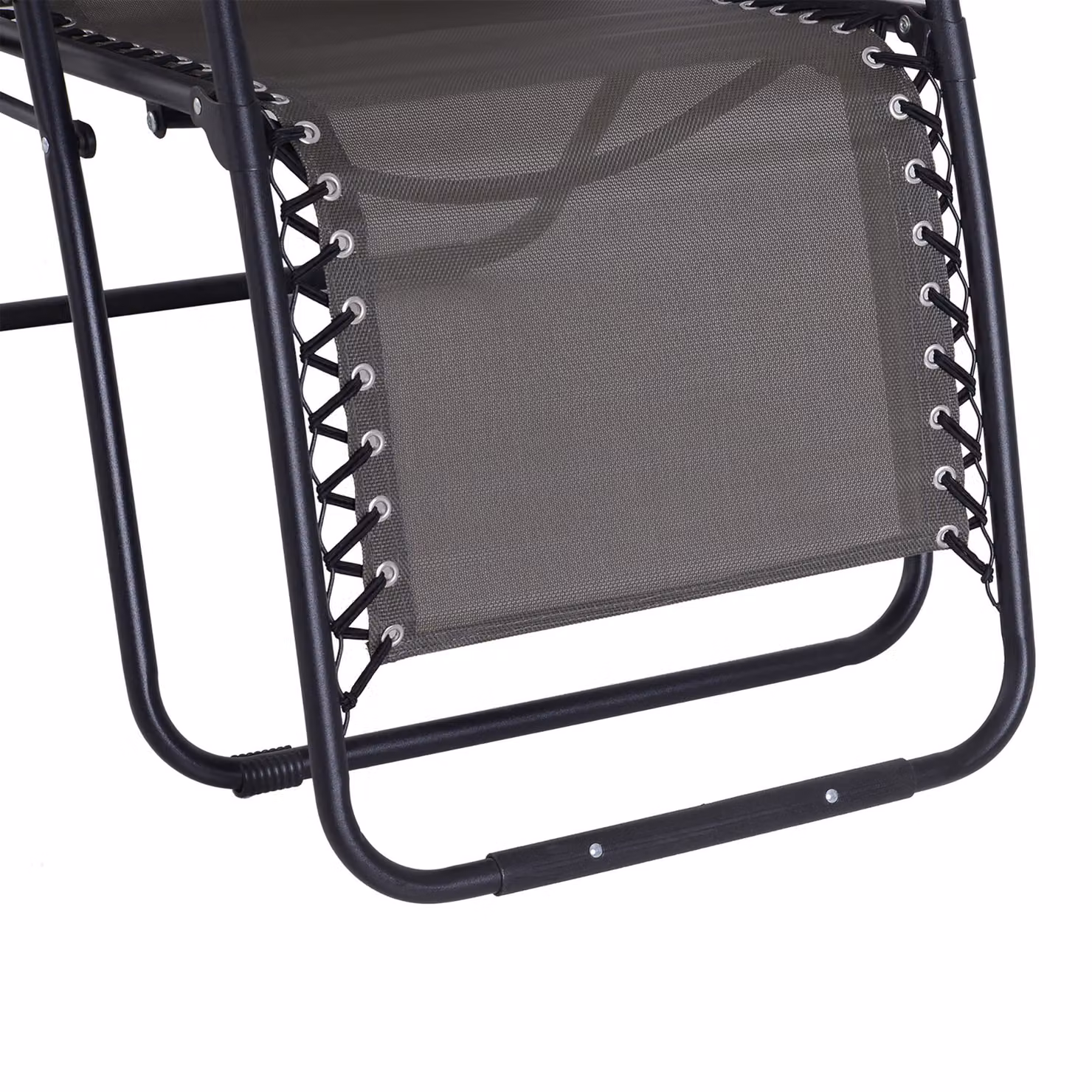 Outsunny Zero Gravity Reclining Chair in Grey with Adjustable Headrest and Armrests – 9