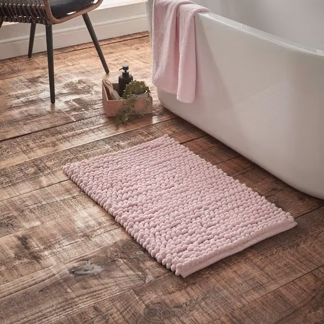 Bianca Aspen Bobble Bath Mat Pink W/D: 50 x 80 cm – 1