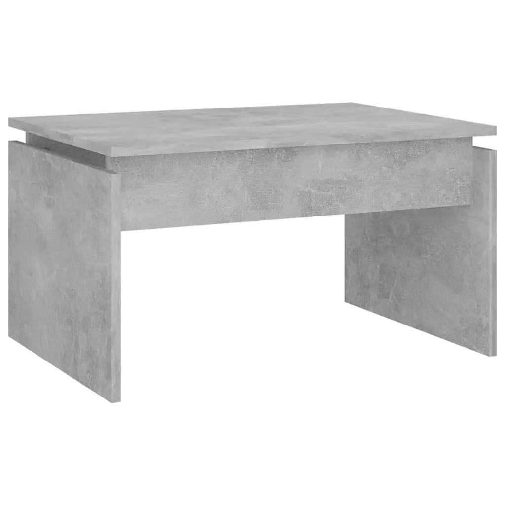 Berkfield Home Modern Rectangular Coffee Table in Concrete Grey, W: 68 cm, D: 50 cm, H: 38 cm – 2