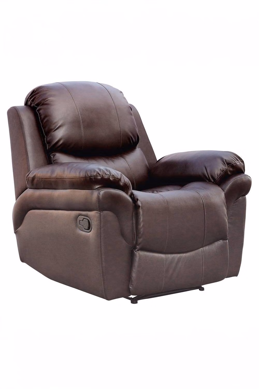 More4Homes Madison Bonded Leather Manual Recliner Armchair in Brown – 2