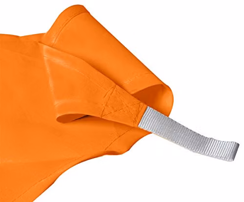 Kookaburra Orange Triangle Water Resistant Garden Patio Sun Shade Sail Canopy with 96.5% UV Block – 2
