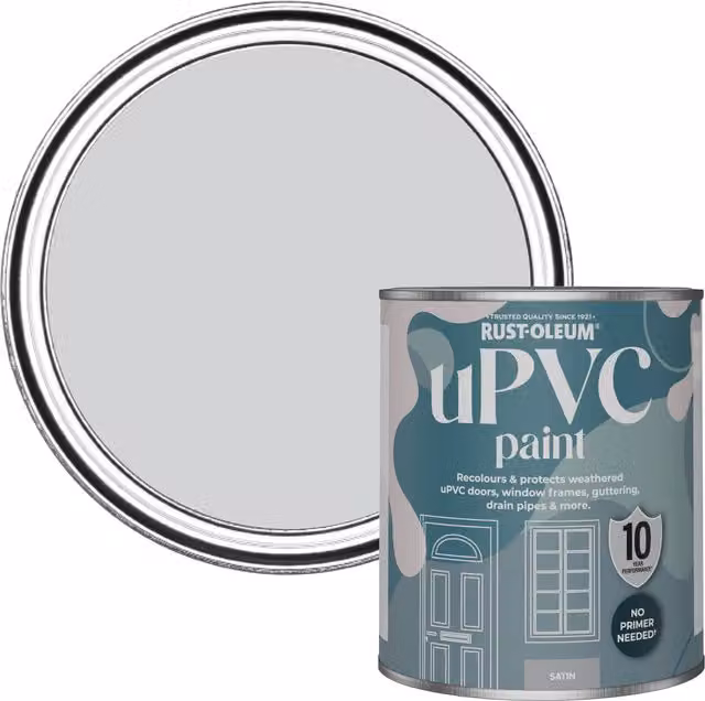 Rust-Oleum Satin Finish UPVC Paint in Lilac Rhapsody, 0.75 l