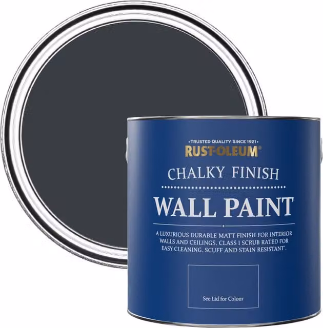 Rust-Oleum Chalky Wall Paint Anthracite Grey 2.5 l