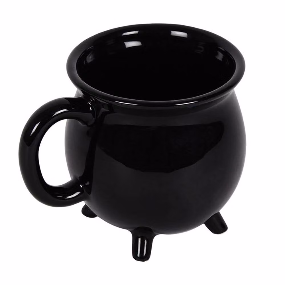 Uniqueful Black Ceramic Cauldron Mug – 2