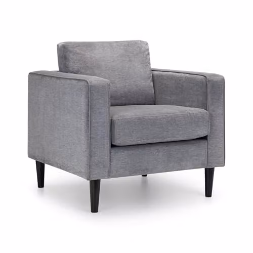 Julian Bowen Hayward Upholstered Armchair in Grey Fabric