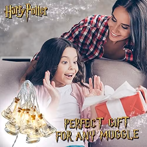F&F Stores Harry Potter Potion Bottle LED String Lights in Warm White – 4